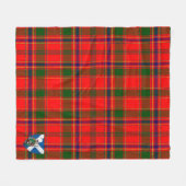 Scotts Munro Modern Tartan Plaid Fleece Deken (Voorkant (Horizontaal))