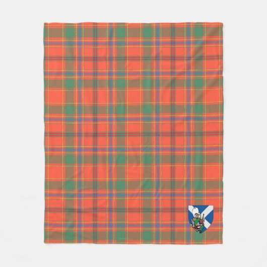 Scotts Munro Oude Tartan Plaid Fleece Deken (Voorkant)