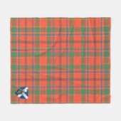 Scotts Munro Oude Tartan Plaid Fleece Deken (Voorkant (Horizontaal))