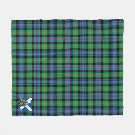 Scotts Murray van Atholl Ancient Tartan Pset Fleece Deken (Voorkant (Horizontaal))