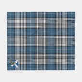 Scotts Napier Modern Tartan Pset Fleece Deken (Voorkant (Horizontaal))