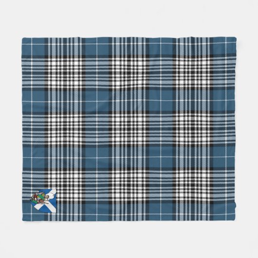 Scotts Napier Modern Tartan Pset Fleece Deken (Voorkant (Horizontaal))