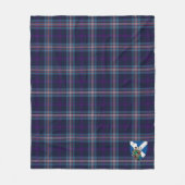 Scotts Navy Royal Tartan Pset Fleece Deken (Voorkant)