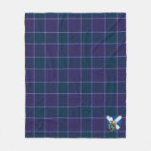 Scotts Navy US Edzell Tartan Pset Fleece Deken (Voorkant)