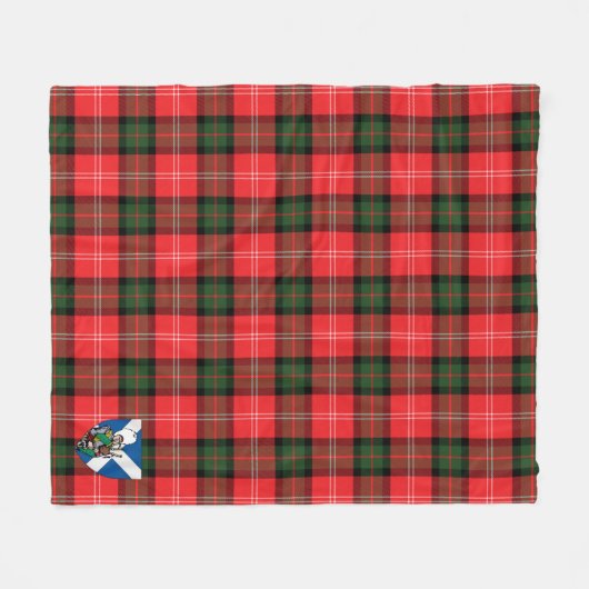 Scotts Nesbitt Tartan Pset Fleece Deken (Voorkant (Horizontaal))