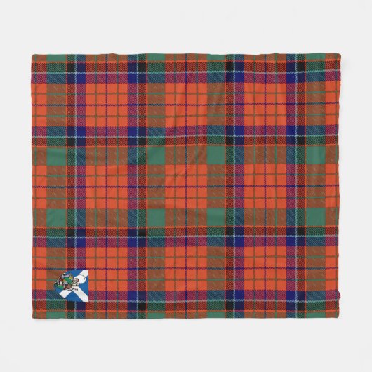 Scotts Nicolson Ancient Tartan Pset Fleece Deken (Voorkant (Horizontaal))