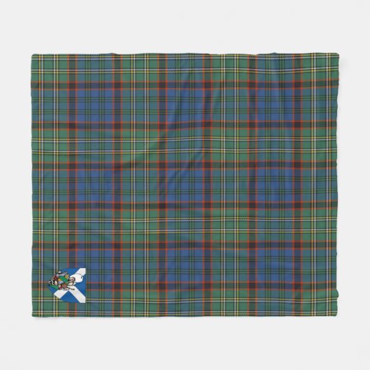 Scotts Nicolson Hunting Ancient Tartan Pset Fleece Deken (Voorkant (Horizontaal))