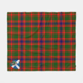 Scotts Nithsdale Tartan Pset Fleece Deken (Voorkant (Horizontaal))