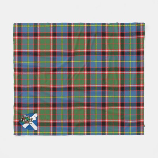 Scotts Norvel Tartan Pset Fleece Deken (Voorkant (Horizontaal))