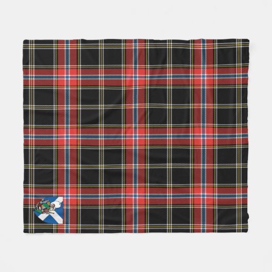Scotts Norway Night Tartan Pset Fleece Deken (Voorkant (Horizontaal))