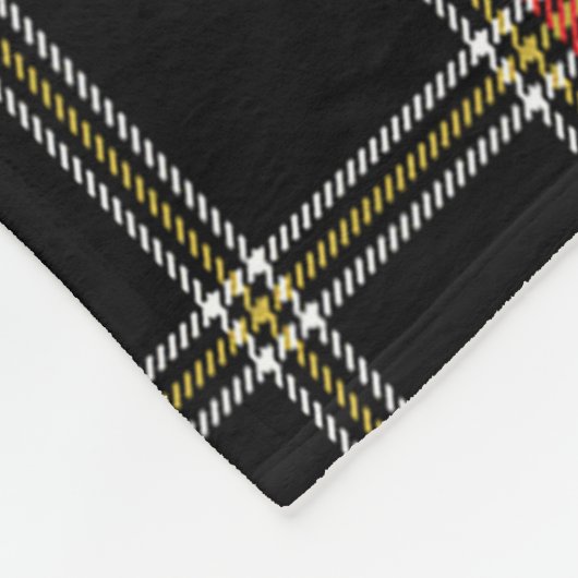 Scotts Norway Night Tartan Pset Fleece Deken (Hoek)