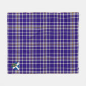 Scotts Ochterlony Tartan Pset Fleece Deken (Voorkant (Horizontaal))