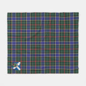 Scotts Ogilvie Hunting Modern Tartan Pset Fleece Deken (Voorkant (Horizontaal))