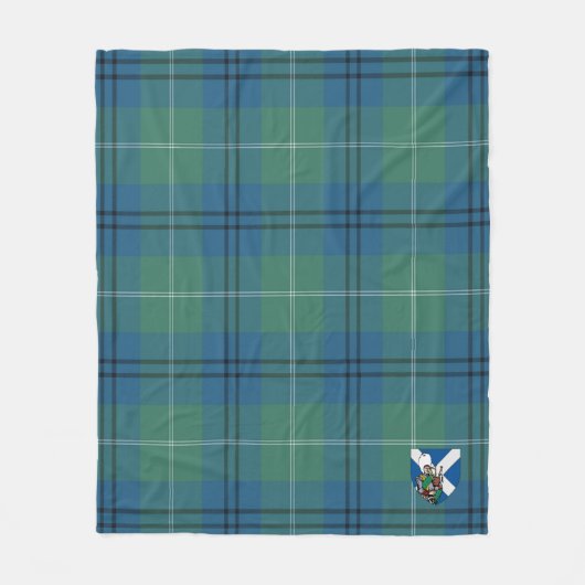 Scotts Oliphant Ancient Tartan Pset Fleece Deken (Voorkant)