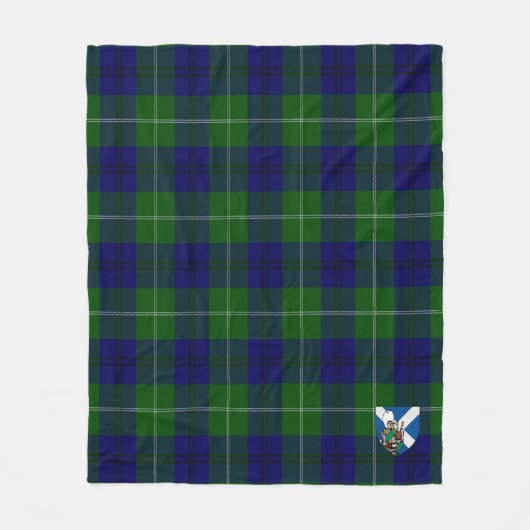 Scotts Oliphant Modern Tartan Pset Fleece Deken (Voorkant)