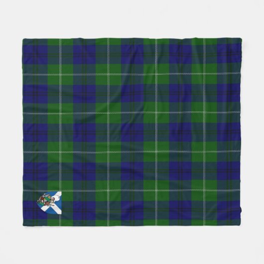 Scotts Oliphant Modern Tartan Pset Fleece Deken (Voorkant (Horizontaal))