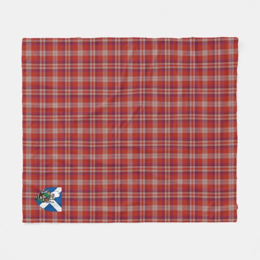 Scotts Pennington Tartan Pset Fleece Deken (Voorkant (Horizontaal))