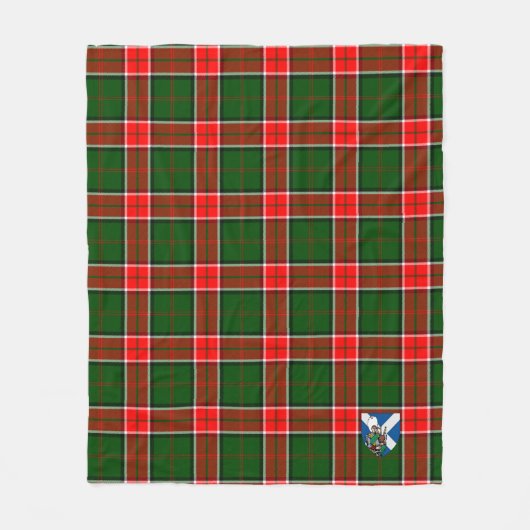 Scotts Pollock Tartan Pset Fleece Deken (Voorkant)