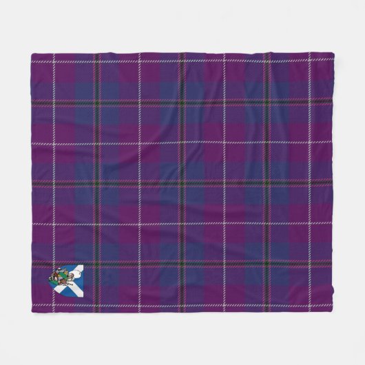 Scotts Pride of Glencoe Tartan Pset Fleece Deken (Voorkant (Horizontaal))