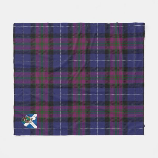Scotts Pride of Scotland Tartan Pset Fleece Deken (Voorkant (Horizontaal))