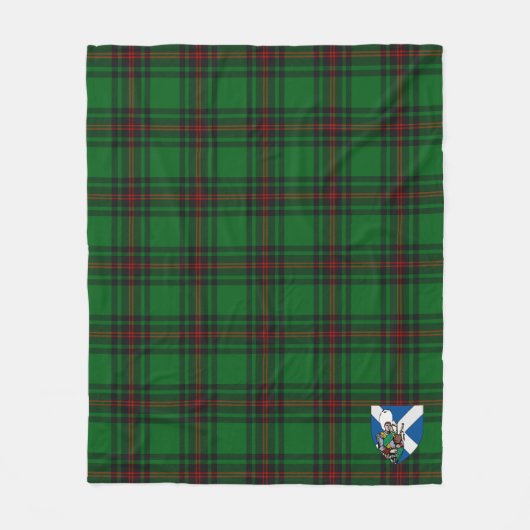 Scotts Primrose Tartan Pset Fleece Deken (Voorkant)