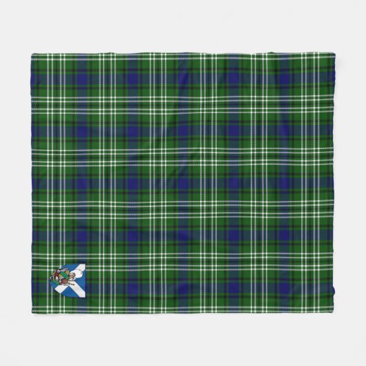 Scotts Purves Tartan Pset Fleece Deken (Voorkant (Horizontaal))