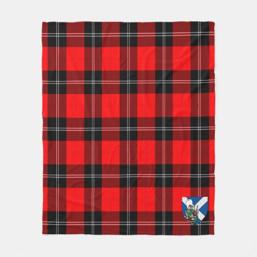 Scotts Ramsay Modern Tartan Pset Fleece Deken (Voorkant)