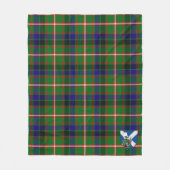Scotts Reid Green Tartan Plaid Fleece Deken (Voorkant)