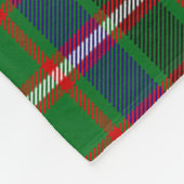Scotts Reid Green Tartan Plaid Fleece Deken (Hoek)
