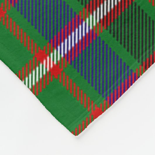 Scotts Reid Green Tartan Plaid Fleece Deken (Hoek)