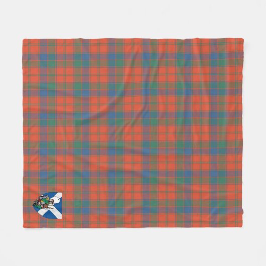 Scotts Robertson Ancient Tartan Pset Fleece Deken (Voorkant (Horizontaal))