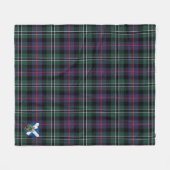 Scotts Roos Hunting Modern Tartan Pset Fleece Deken (Voorkant (Horizontaal))