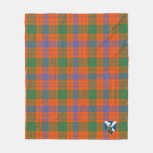 Scotts Ross Ancient Tartan Plaid Fleece Deken (Voorkant)