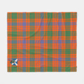 Scotts Ross Ancient Tartan Plaid Fleece Deken (Voorkant (Horizontaal))