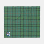 Scotts Ross Hunting Ancient Tartan Pset Fleece Deken (Voorkant (Horizontaal))