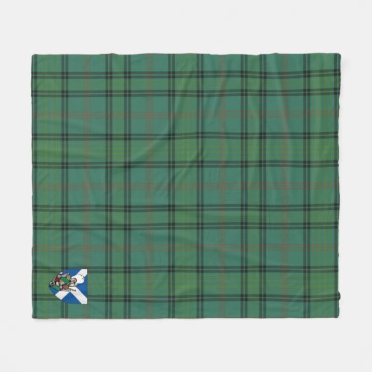 Scotts Ross Hunting Ancient Tartan Pset Fleece Deken (Voorkant (Horizontaal))