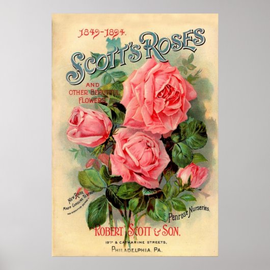 Scotts Rozen Advertisement Poster (Voorkant)