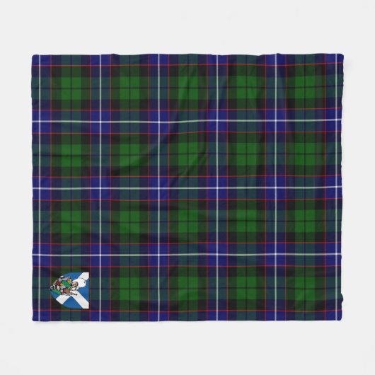Scotts Russell Tartan Pset Fleece Deken (Voorkant (Horizontaal))