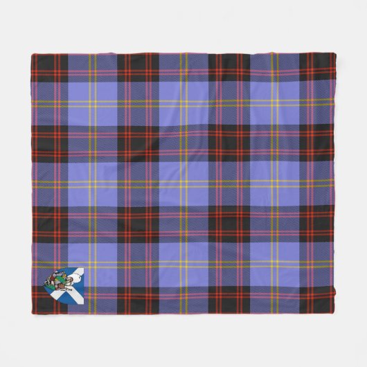 Scotts Rutherford Tartan Pset Fleece Deken (Voorkant (Horizontaal))