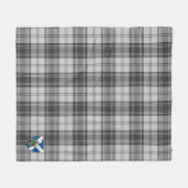 Scotts Sandilands Gray Tartan Pset Fleece Deken (Voorkant (Horizontaal))