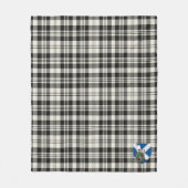 Scotts Scott Black - White Ancient Tartan Pset Fleece Deken (Voorkant)