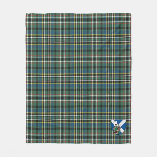 Scotts Scott Brown Modern Tartan Pset Fleece Deken (Voorkant)
