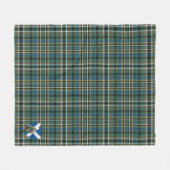 Scotts Scott Brown Modern Tartan Pset Fleece Deken (Voorkant (Horizontaal))