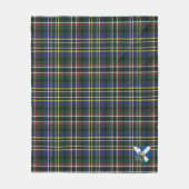 Scotts Scott Green Modern Tartan Pset Fleece Deken (Voorkant)