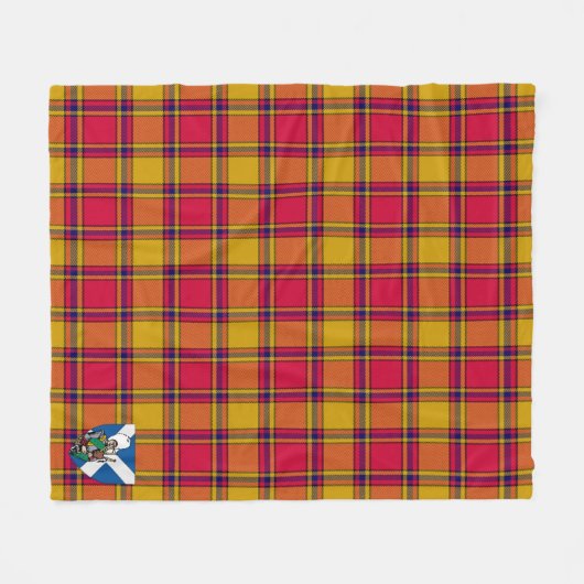 Scotts Scrymgeour Tartan Pset Fleece Deken (Voorkant (Horizontaal))