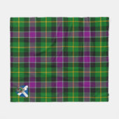 Scotts Selkirk Tartan Pset Fleece Deken (Voorkant (Horizontaal))