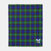 Scotts Sempill Modern Tartan Pset Fleece Deken (Voorkant)