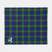 Scotts Sempill Modern Tartan Pset Fleece Deken (Voorkant (Horizontaal))