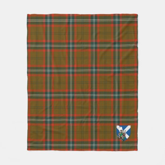 Scotts Seton Hunting Modern Tartan Pset Fleece Deken (Voorkant)