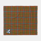 Scotts Seton Hunting Modern Tartan Pset Fleece Deken (Voorkant (Horizontaal))